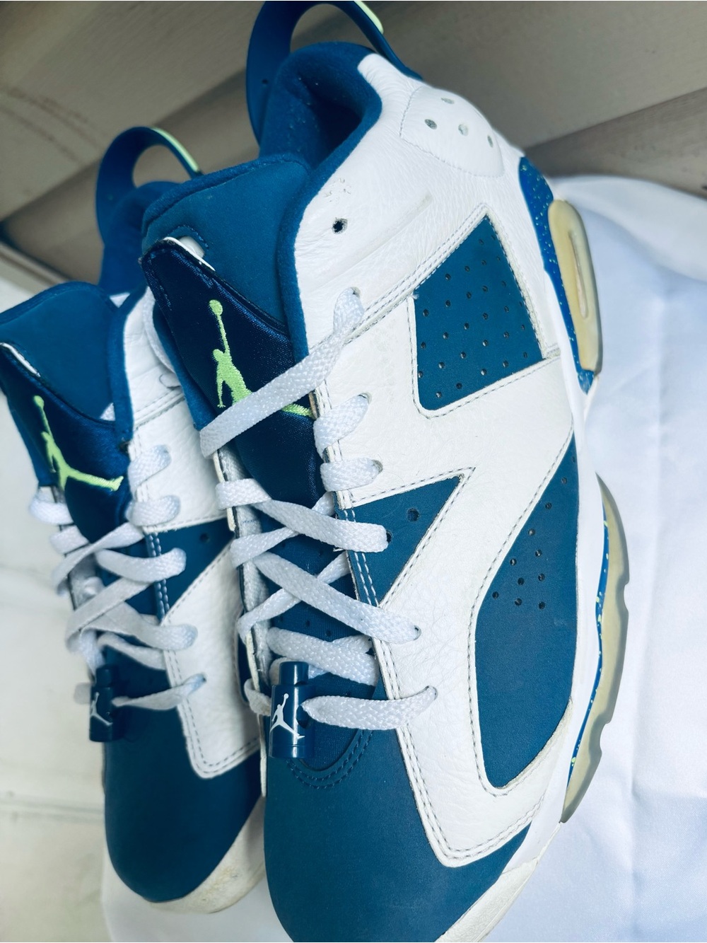 Men Nike Air Jordan 6 Low "Ghost Green" - Picture 6 of 13